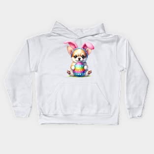 Easter Chihuahua Dog Kids Hoodie